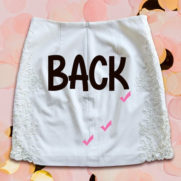 Cache Embroidered Skirt 🤍 - Picture 9 of 14